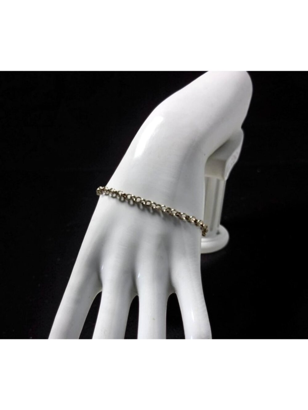 Vintage BDM Made in Paris Sterling Silver Link Lobster Claw Closure Bracelet